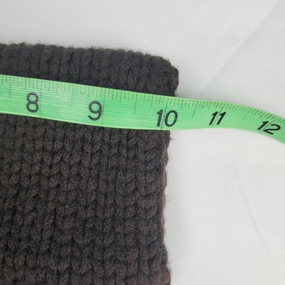 Vince Crochet Cable Knit Wool Sweater XS Chocolate Brown Top Minimalist Neutral - Picture 9 of 9